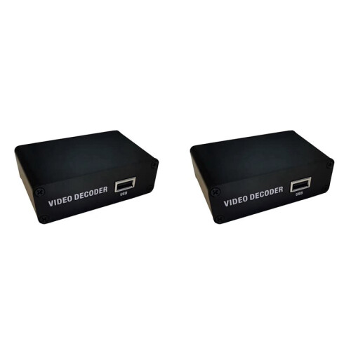 2X 4K H.264 H.265 Network Video Decoder -Compatible HD 1080P Decoder USB Decoding RTMP RTSP UDP Decoder EU PLUG