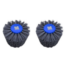 2pcs 120x100x19mm Nylon Abrasive Wire Drum Polishing Wheel Electric Brush for Woodworking Metalworking Brush Tool