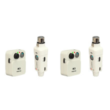 2X Wireless Earphone Monitoring System Professional IEM Stereo Transmitter Receiver with Real- Ear Return.