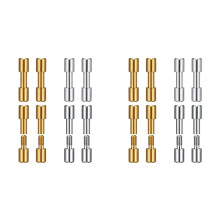16 Sets Stainless Steel Brass Bracket Bolt Fasteners Tool Knife Handle Bolt Replacement Rivet Kitchen-Knife Handle Rivet