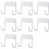 8X Ironing Board Hanger, Ironing Board Hook, Ironing Boards Wall Mounted Holder, (Matte White) 1