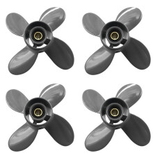 4pcs 9 1/4X11 Boat Outboard Propeller, for 9.9HP F9.9 15HP F15C F15 F20 BF8D/BF9.9D BF9.9/BF15A BF15D/BF20