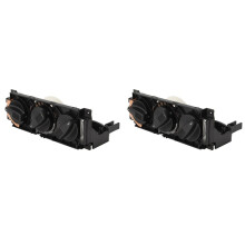2X 1H0820045D Car A/C Heater Control Panel Climate Control Knob for Mk3 Vento Eurovan