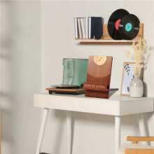 2X New Playing Vinyl Record Stand Wood Vinyl Record Holder Vintage Record Holder Stand Vinyl Record Holder Display