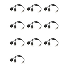 10X RJ45 Ethernet Splitter Cable,1 Male to 2 Female Ethernet Connector Cable for Cat5, Cat6 LAN Ethernet Socket Adapter