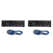 2X MIDI Box Musical Instruments USB MIDI Interface Merge Thru Box 64 MIDI Channels