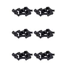 48 Pcs 15mm X 8mm Black Smoking Pipe Shaped PVC Battery Terminal Insulating Covers Boots