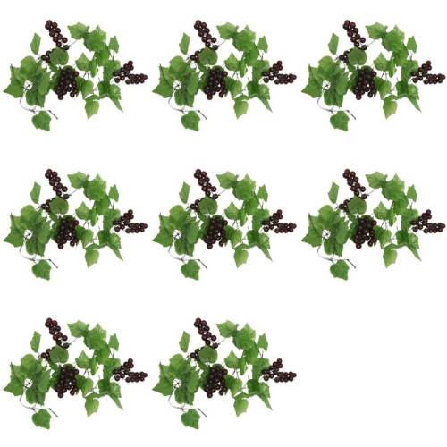 16x Artificial Grape Vine Garland Fruit for Home Garden Decoration