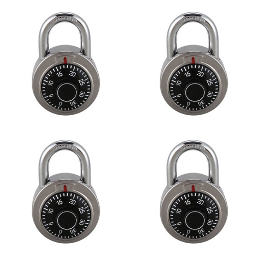 4X Master Coded Lock 50mm with Round Fixed Dial Combination Padlock