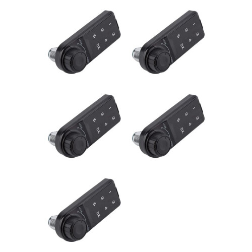 5X Door Access Digital Electronic Security Cabinet Coded Locker Contact Keypad Password Key Access Lock-A