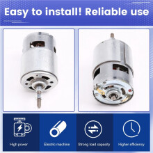 2X 755 Motor for Weed Trimmer 12V Grass Cutter Motor with Long Shaft for Efficient Weed Cutting and Trimming