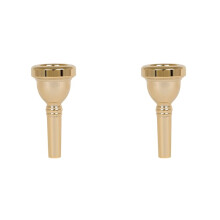 2X Posaunen Mundstück 6 1/2 (6 ½) AL Mundstück, für Feines Tenorposaunen Mundstück Finger Trainer,Gold