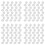 800 Pcs Screw Cap Plastic Hinged Screw  Covers Screw Cover Caps Snap- Replacement Screw Decorative Covers (White) 1