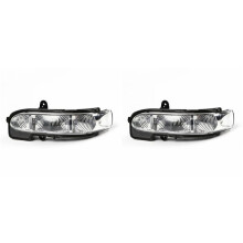 2X Car Left Rear View Side Mirror LED Turn Signal Indicator Light for W211 S211 W463 W461 C/E Class 2004-2012