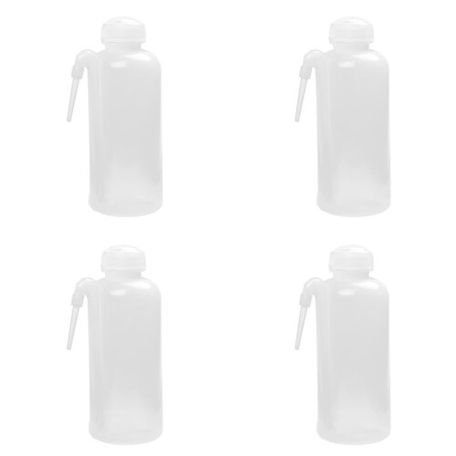 4X 500ml Plastic Wash Bottle Squeeze Dispensing Bottle