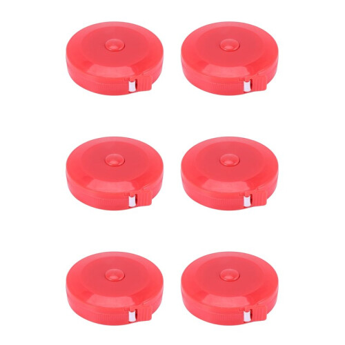 6X Tailor Sewing Retractable Ruler Tape Measure Red 1.5M/60 Inch