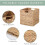 2 Pcs Storage Basket, Water Hyacinth Hand-Knitting Storage Baskets, Convenient Square Wicker Baskets  Storage Bins 5