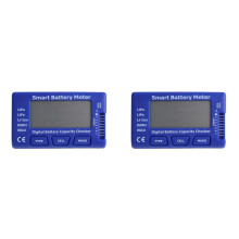 2X 5-in-1 Intelligentes Digitales Batteriemessgerät Batteriekapazitätsprüfer mit LCD-Anzeige ESC/PPM-Tester RC-Batteriemessgerät