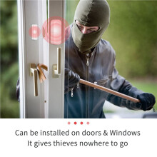 4Pairs Door Sensor, WiFi Window Door Sensor Alarm, Contact Sensor for Home Security, Home Automation