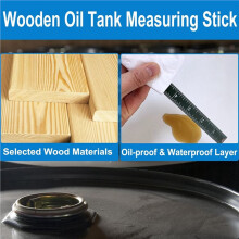 3X Oil Tank Measuring Stick 10 Fold to 78 in, Wood Folding Fuel Tank Measuring Gauge Stick, Ruler for Deep Tank