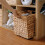 2 Pcs Storage Basket, Water Hyacinth Hand-Knitting Storage Baskets, Convenient Square Wicker Baskets  Storage Bins 6