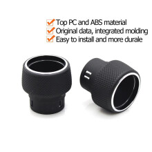 2X Car Dashboard AC Control Adjust Radio Volume Rotary Knob for Grand Cherokee WK2 2014-2021 Audio Knob