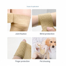 2X Coffee Sport Self Adhesive Elastic Bandage Wrap Tape for Knee Support Pads Finger Ankle Shoulder