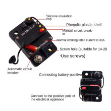 2X 80A AMP Circuit Breaker Fuse Reset 12-24V Car Boat Auto Waterproof Fuse Box Fuse Car Fusibles