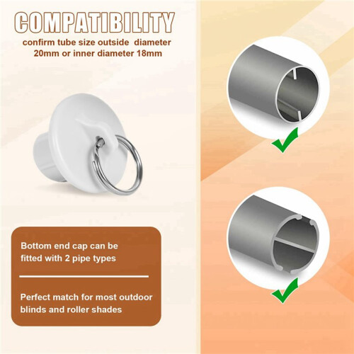 2X Outdoor Windproof Window Curtain Roller Blind Replacement Parts Drum-Type Hardware Bungee Kit