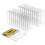 100-Pack Audio Cassette Storage Cases - Clear Plastic Cassette Tape Cases Box- Audio Storage Replacement Boxes 3