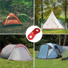 100PCS Aluminum Alloy Rope Tensioner Tent Guyline Cord Adjuster Dual Holes Wind Rope Tent Buckle Ultralight Tent Stakes