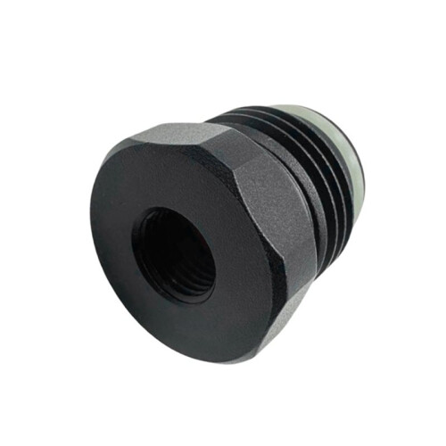 2X Co2 Cartridge Cylinder 3/8-24UNF Thread to Tank Thread G1/2-14 Convert Adapter 2