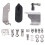 2X 3A1-83880-1 Remote Control Fitting Kit for  Outboard Engine 25HP 30HP 3A1-83880 1