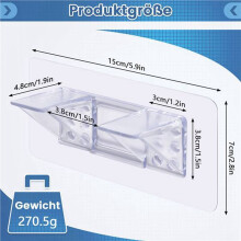 20 Pieces Adhesive Shelf Bracket, Double Row Thickened and Reinforced Design Shelf Support Pegs for Shelves Kitchen