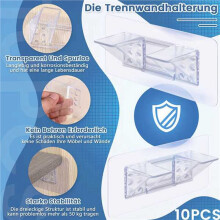20 Pieces Adhesive Shelf Bracket, Double Row Thickened and Reinforced Design Shelf Support Pegs for Shelves Kitchen