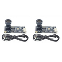 2X Módulo de Cámara USB de 1920 X 1080 para Rostro Humano, 2 MP, 1080P, Enfoque Fijo, 130 Grados, Unidad Libre, USB 2.0, UVC, OTG para Linux