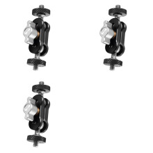 3X Double Camera Magic Arm Adjustment Load 2kg Magic Arm Bracket Aluminum Alloy 1/4 Inch Screw Magic Arm