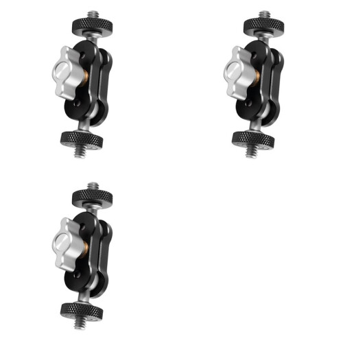 3X Double  Camera Magic Arm Adjustment Load 2kg Magic Arm Bracket Aluminum Alloy 1/4 Inch Screw  Magic Arm