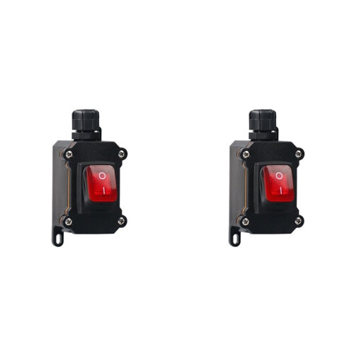2X IP68 Waterproof Boat Rocker  220V 16A Waterproof  with LED Light Power Button /OFF