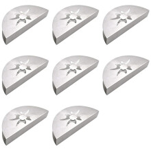 8X Paper Towel Holder Stainless Steel Napkin Holder Fanshaped Organizer Container