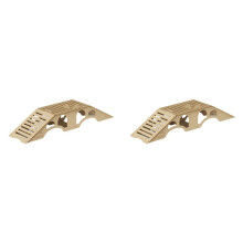 2X Holzsimulation Offroad-Hindernisse für 1/16 1/18 1/24 RC Crawler Modellauto Erwachsene Kinderspielzeug Montage Requisite SG-PP01