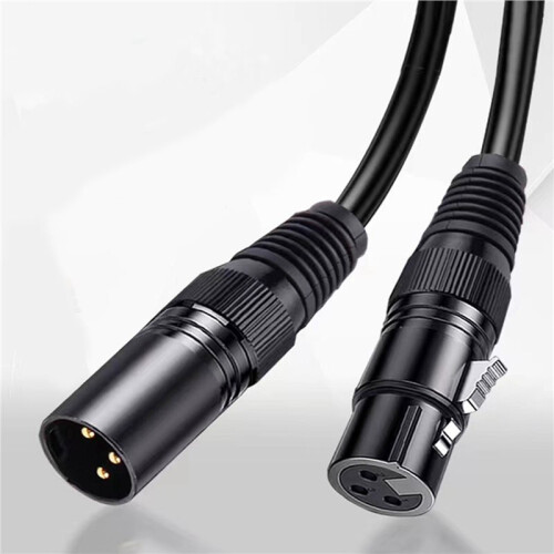 2X Cable de Micrófono de 2M de Alta Calidad XLR Macho A XLR Hembra 2