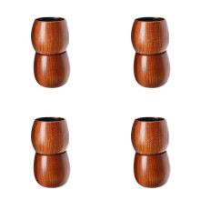 Charred Wooden Boston Glass, the Wood Boston Drinking Cup, Old Fashioned Whiskey Glasses Tumblers 8pack