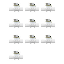 10X 12V 1/2 Pouces Air Magnetique en Plastique Electrique D'Eau de Valve Electromagnetique de N / C Normalement Ferme