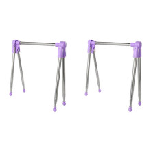 2X Foldable Clothes Drying Rack Clothes Dryer Space Saver Floor Standing Clothes Drying Rack for Balcony Bedroom B