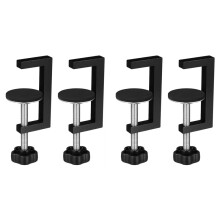 4Pcs Woodworking G-Clamp Set Heavy Duty Screw C-Clamps for Drawer Front Installation and Welding Table Clamping Tools