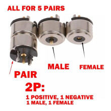 15pair Magnetic Pogo Pin Connector Set, 30 Pcs, 8mm, Male & Female, Power Charge Probe for Pogo Pin Connector