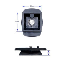 2X Quick Release Plate for Tripod 44x44mm - Durable Plastic, 1/4 Inch Screw, Ideal for Photographers and Videographers