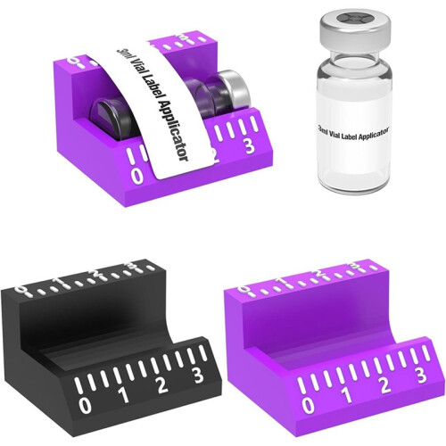 6 Pack Vial Label Applicator for 3ml Vial - Easy & Precise Sticker Alignment Tool for Vial Labeling 2