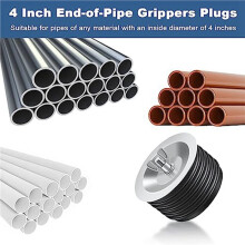 4pcs 4 Inch Drain Cleaning Cover Utility Expansion Pipe Plug Sewer Pipe Plug Fits Most Pipes Sink Stop Stopper